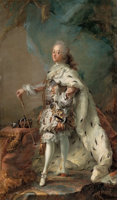Portrait of Frederik V in Anointment Robe by C.G. Pilo